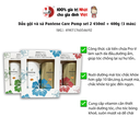 Dầu gội xả Pantene Care Pump 450ml + 400g (3 màu)