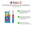 Bàn chải đánh răng điện cho bé Braun Oral-B kèm sạc