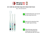 Set 3 chiếc bàn chải đánh răng cho bé Skater hình Frozen
