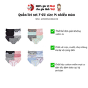 Quần lót GU set 7 chiếc nhiều màu -  size M