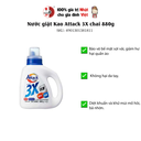 Nước giặt Kao Attack 3X chai 880g
