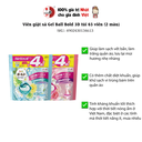 Viên giặt xả Gel Ball Bold 3D túi 63 viên (2 màu)