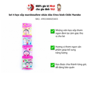 Set 4 kẹo xốp marshmallow nhân dâu Eiwa hình Chibi Maruko (date 02/02/2022)