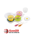 Set 4 dụng cụ ăn dặm LEC Anpanman cho bé 