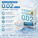 Bao cao su Sagami Original 0.02mm - hộp 3 chiếc