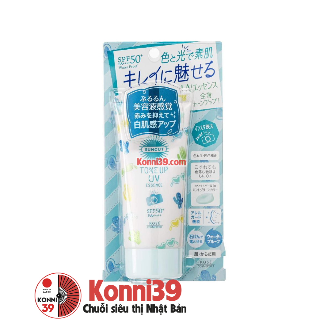 Tinh chất chống nắng Kose Suncut nâng tông da SPF50+ PA++++ 80g