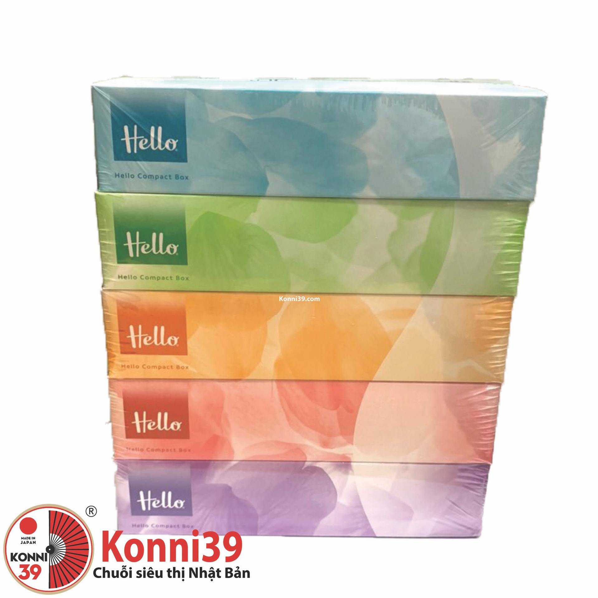 Giấy ăn Hello 150 tờ x 5 hộp
