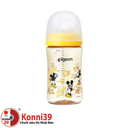 Bình sữa Pigeon cổ rộng nhựa PPSU thế hệ thứ 3 240ml Mickey