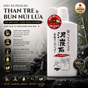 Dầu xả Pelican chiết xuất than tre và bùn núi lửa chai 500ml