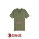 Áo phông cổ chữ V Uniqlo chất liệu cotton - màu 57 Olive (size M)