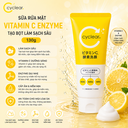 Sữa rửa mặt Vitamin C Enzyme Cyclear tạo bọt làm sạch sâu 130g