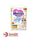Bỉm Merries cộng miếng quần XL38+6 (mẫu mới)