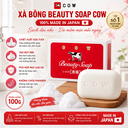 Xà bông rửa mặt và toàn thân Beauty Soap Cow 100g