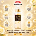 Nước xả vải Fancl FUNS Luxury No.92 hương hoa hồng trắng 600ml