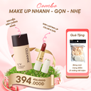 Combo make up Kem nền chống nắng - Son môi Cezanne (tặng mút trang điểm)