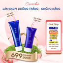 Combo làm sạch, dưỡng trắng và chống nắng cao cấp Kose Sekkisei (tặng viên uống giảm cân DHC)