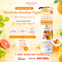 Gel tẩy tế bào chết Meishoku Detclear Vegan 180ml (hương trái cây)
