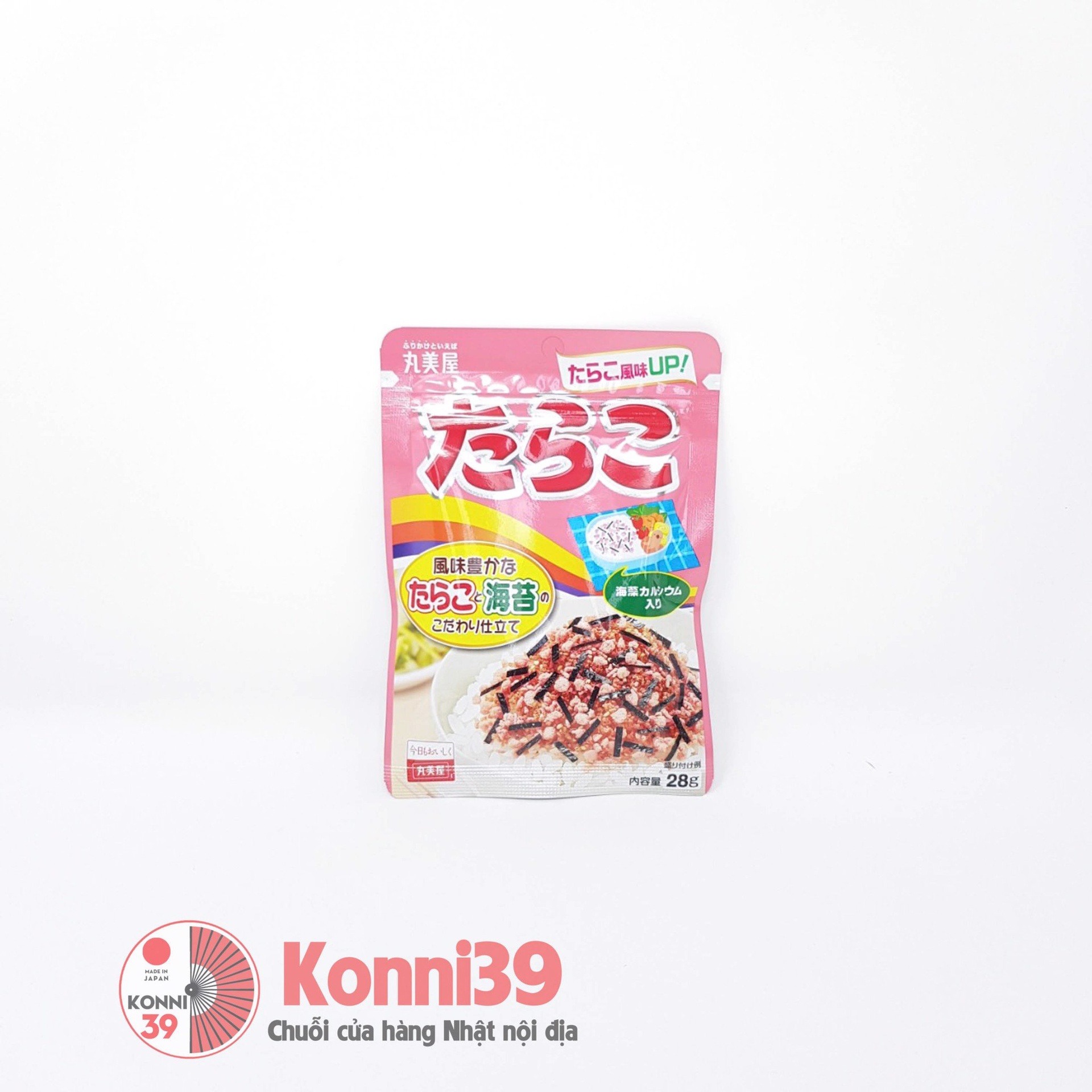 Gia vị rắc cơm Marumiya 28g - vị trứng và cá tuyết