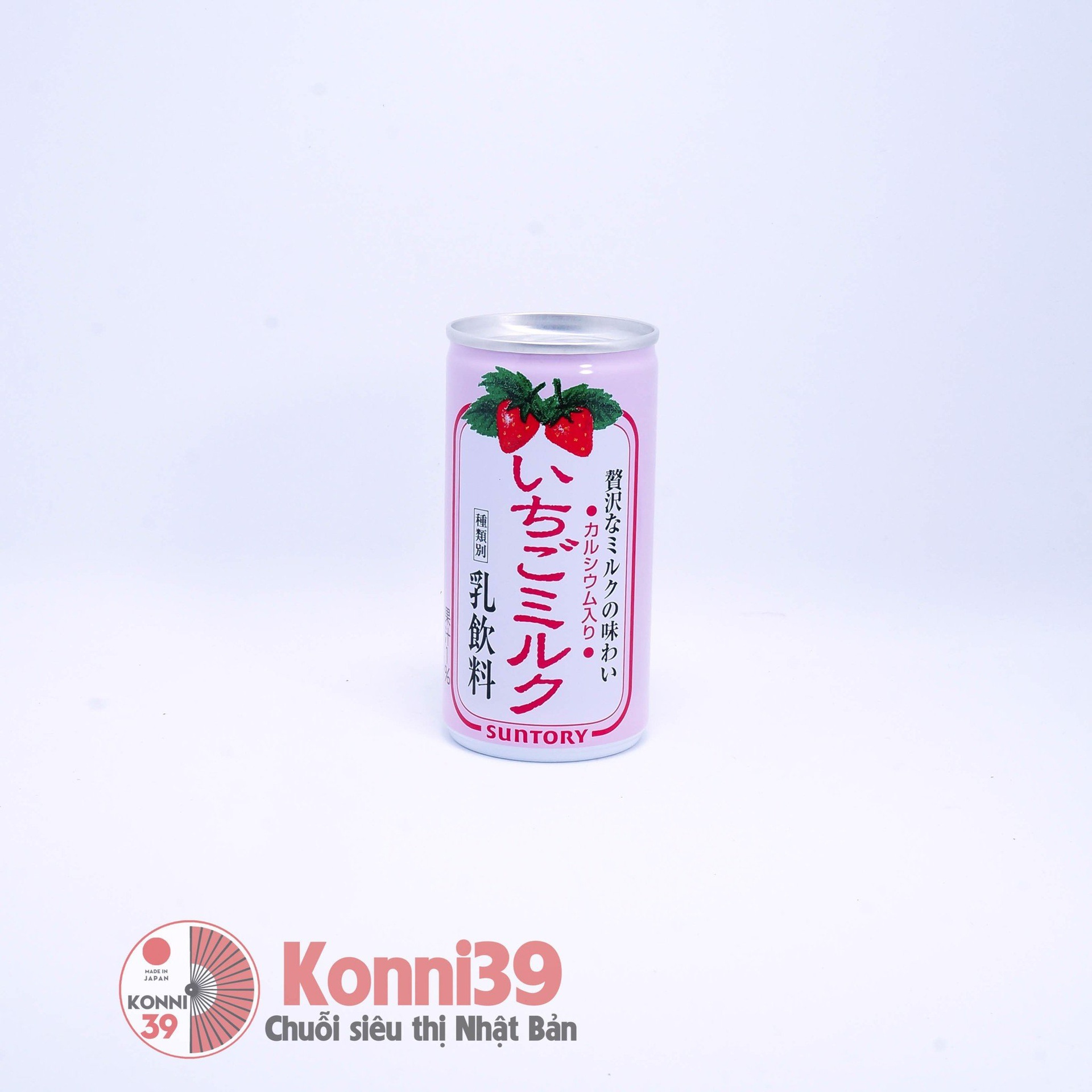 Sữa tươi Suntory vị dâu lon 190g
