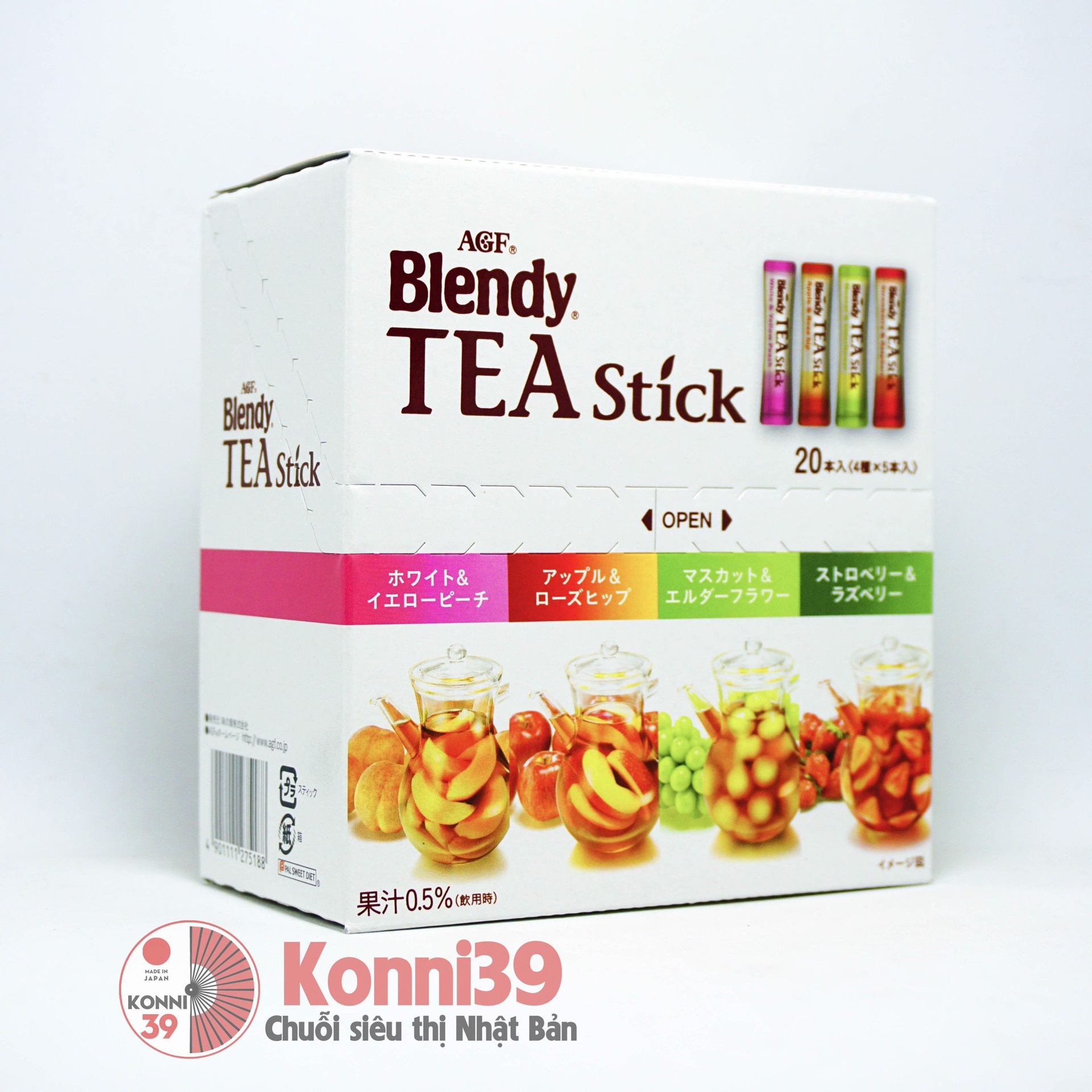 Trà hoa quả hòa tan Blendy AGF 20 gói