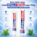 Kem đánh răng Lion White &amp; White tuýp 150g
