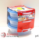 Set 3 hộp nhựa Yamada tròn 200ml
