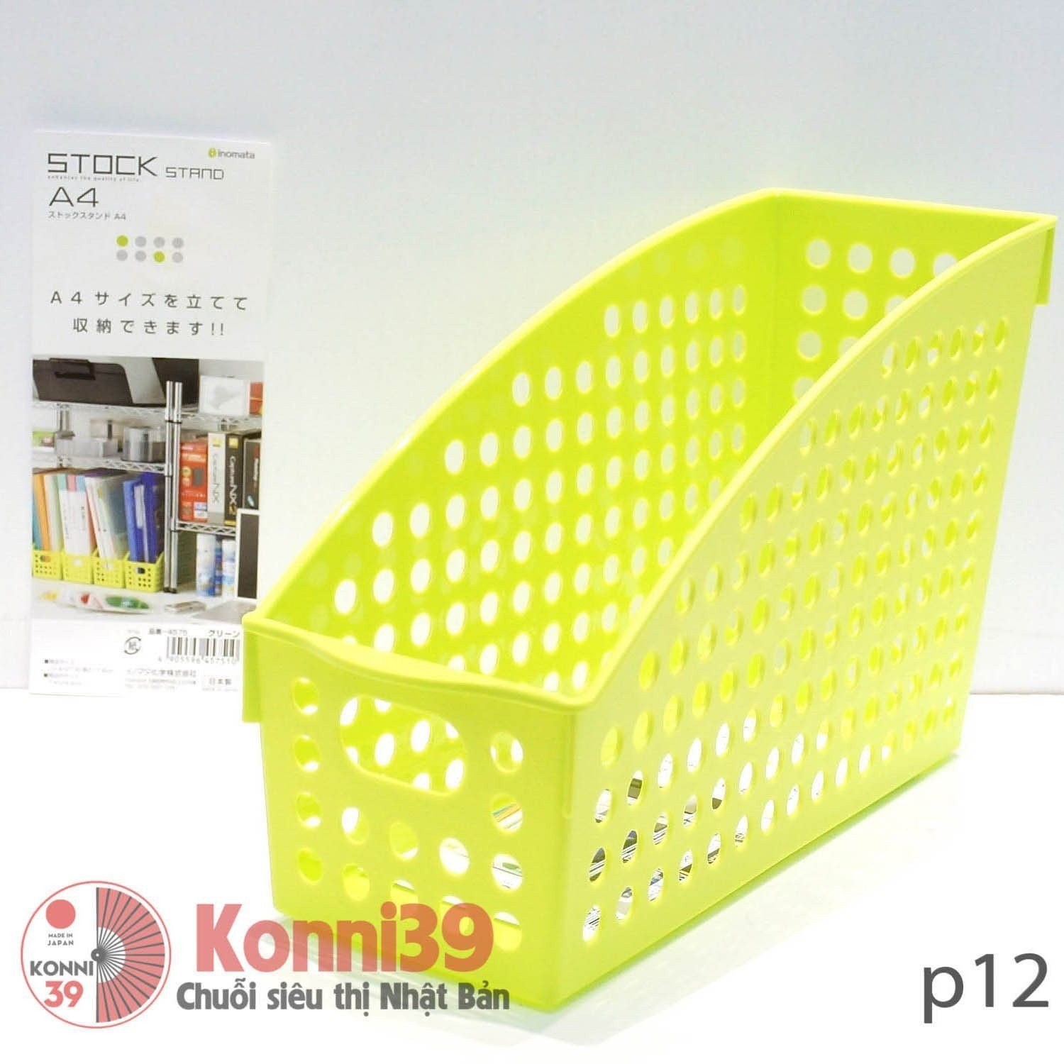 Khay đựng file INOMATA (xanh)-hàng đồng giá Nhật Bản - MADE IN JAPAN Konni39 tại Việt Nam