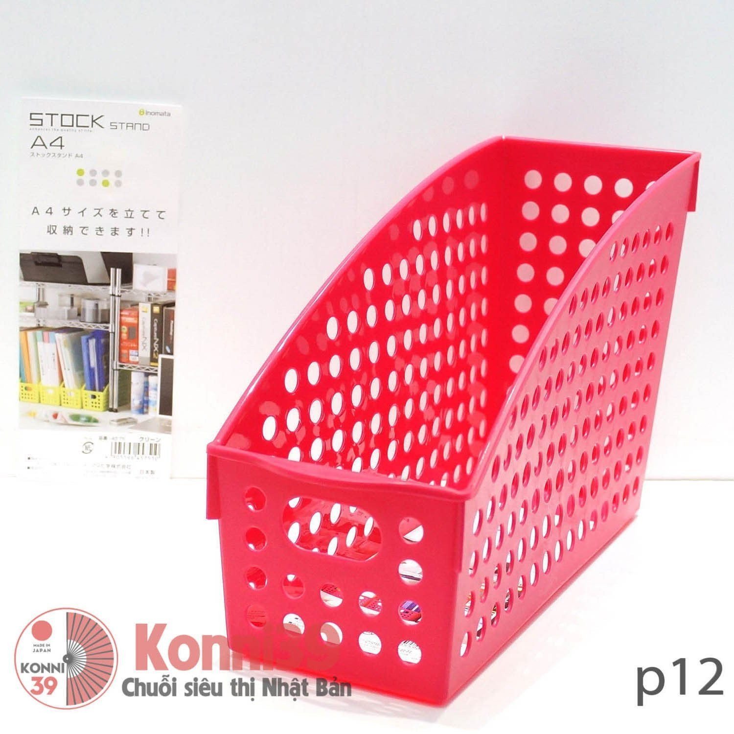 Khay đựng file INOMATA (đỏ)-hàng đồng giá Nhật Bản - MADE IN JAPAN Konni39 tại Việt Nam