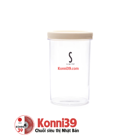 Hộp nhựa đựng thực phẩm hình tròn nắp trắng 680ml