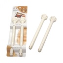Set 2 kẹp miệng túi Inomata size M-trắng