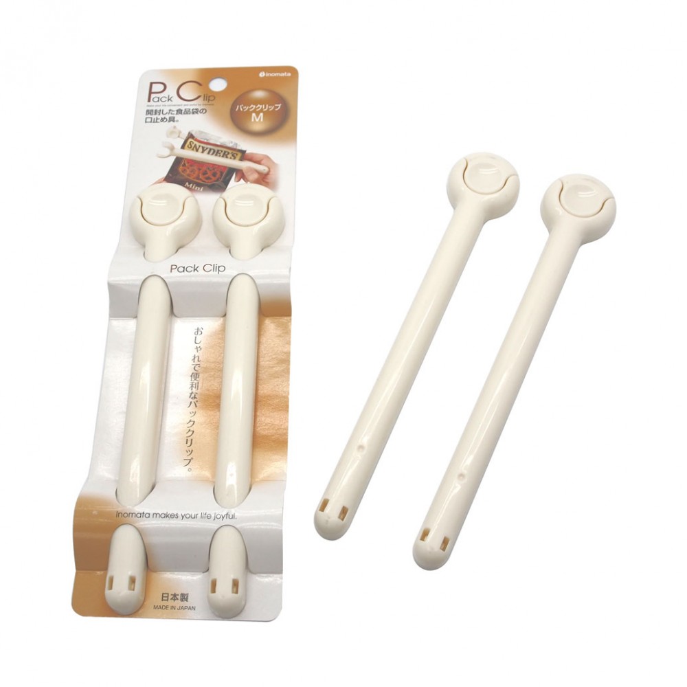 Kẹp miệng túi size M màu trắng set 2
