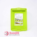 Rổ đựng đồ hình chữ nhật Inomata - xanh 