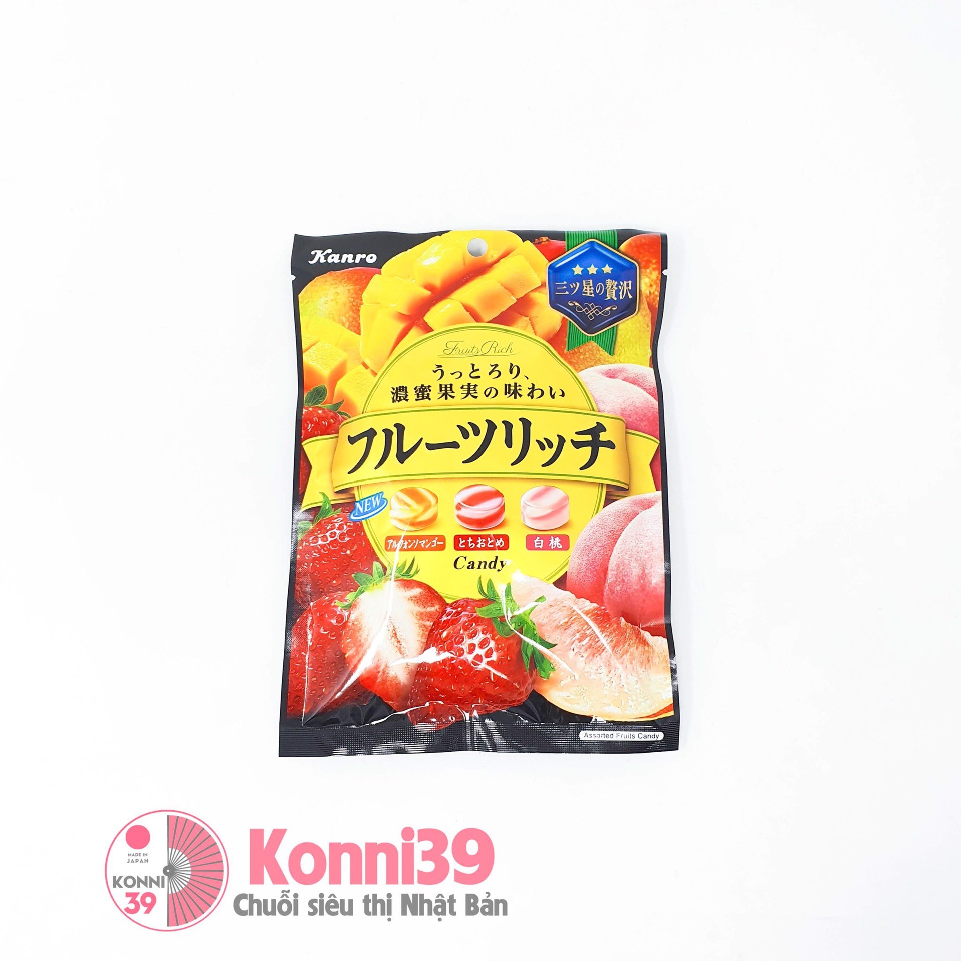 Kẹo nước ép trái cây cô đặc tổng hợp Kanro 70g