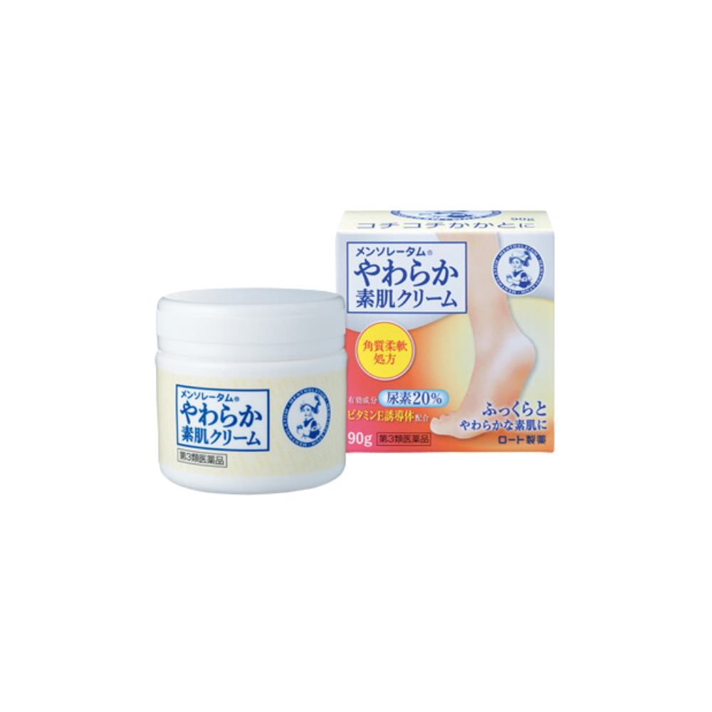 Kem trị nứt nẻ Rohto Menthotalum vùng gót chân, đầu gối 90g