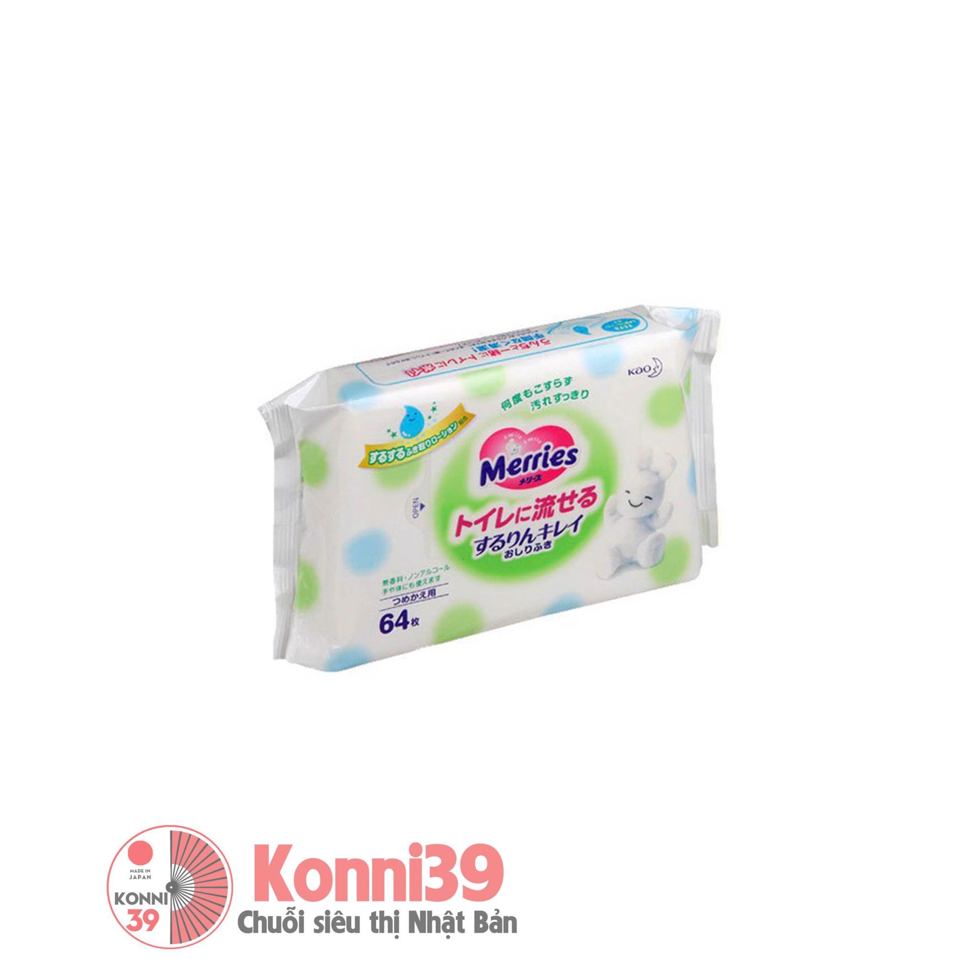 Giấy ướt Merries 64 tờ