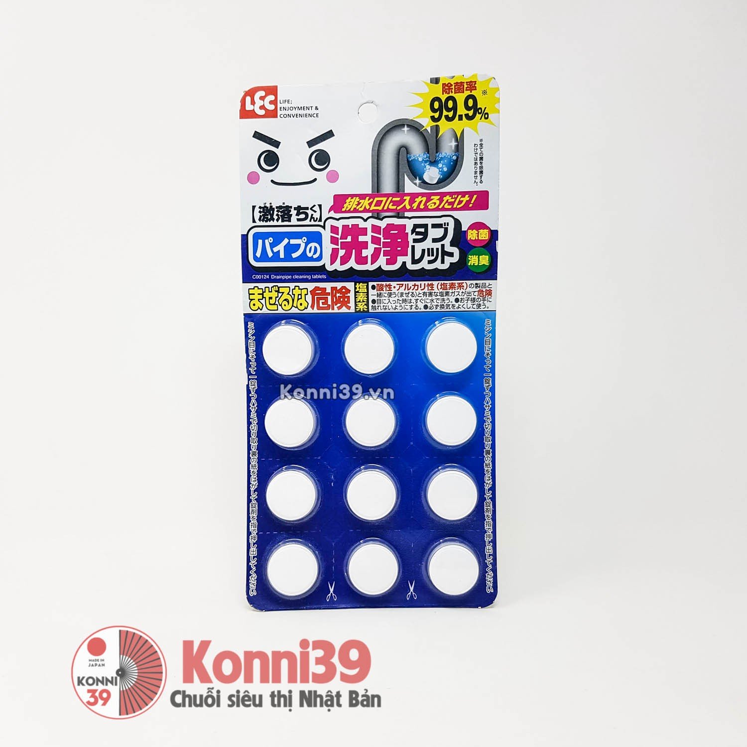 Viên thông cống LEC vỉ 12 viên