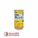 Nước ép trái cây Sangaria vị cam 100% nguyên chất lon 190gr