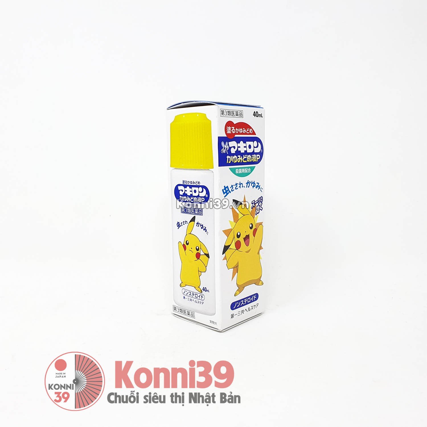 Lăn bôi Makiron trị ngứa, sưng đỏ do muỗi côn trùng cắn 40ml (cho trẻ em và người lớn)