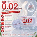 Bao cao su Sagami Original 0.02mm - hộp 2 chiếc